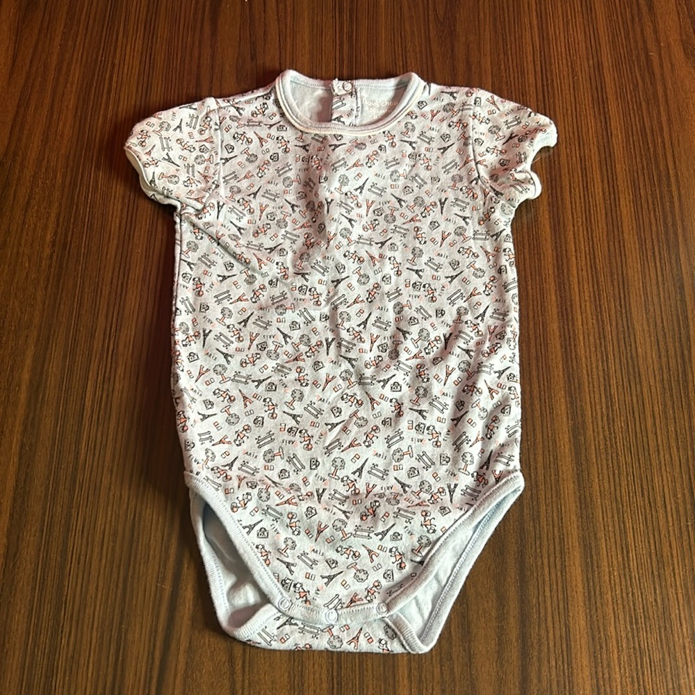 (3 for $10) 24 Month Baby Paris Onesie/Bodysuit